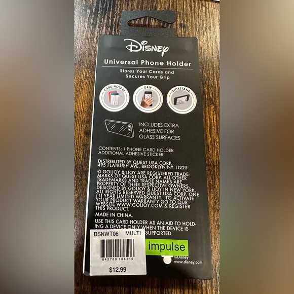 Disney Mickey Mouse Universal Phone Holder (white) NWT - Picture 3 of 4